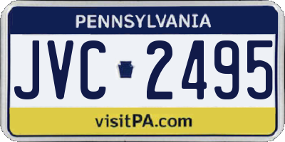PA license plate JVC2495