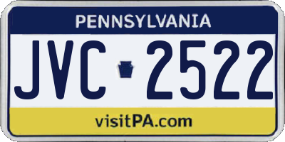 PA license plate JVC2522