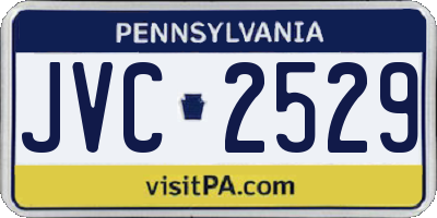 PA license plate JVC2529