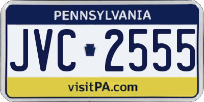 PA license plate JVC2555