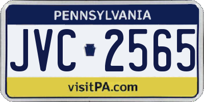 PA license plate JVC2565