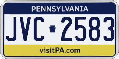 PA license plate JVC2583