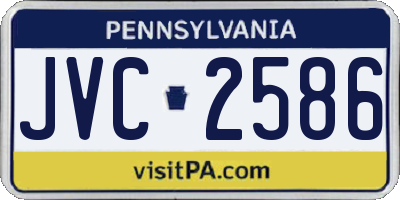 PA license plate JVC2586