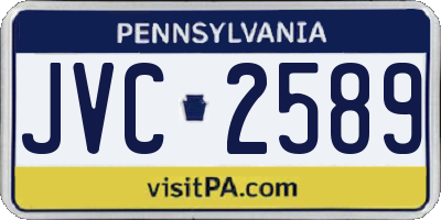 PA license plate JVC2589