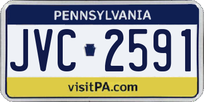 PA license plate JVC2591