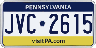 PA license plate JVC2615