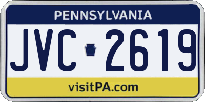 PA license plate JVC2619