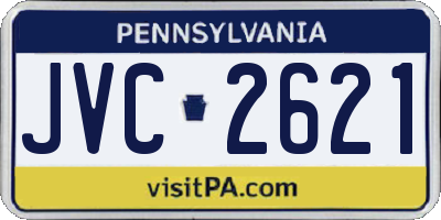 PA license plate JVC2621