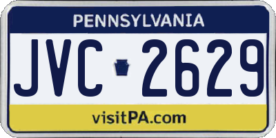 PA license plate JVC2629