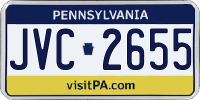 PA license plate JVC2655