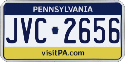 PA license plate JVC2656