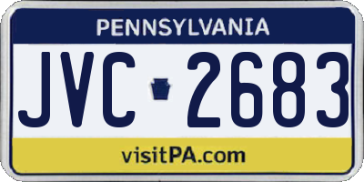 PA license plate JVC2683