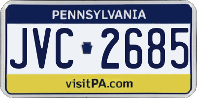 PA license plate JVC2685