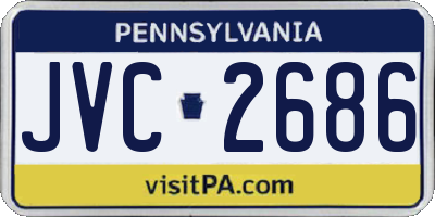 PA license plate JVC2686
