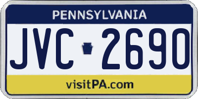 PA license plate JVC2690