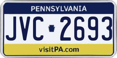 PA license plate JVC2693