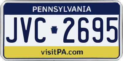 PA license plate JVC2695
