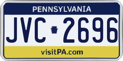 PA license plate JVC2696