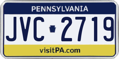 PA license plate JVC2719