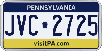 PA license plate JVC2725