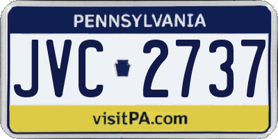 PA license plate JVC2737