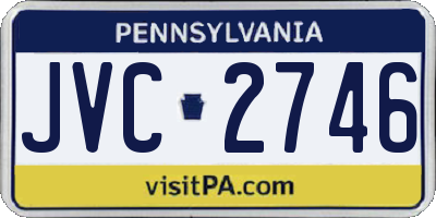 PA license plate JVC2746