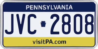PA license plate JVC2808