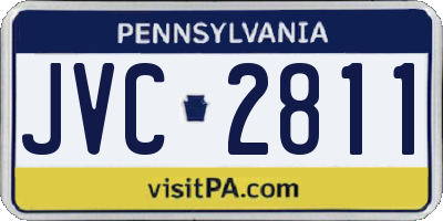 PA license plate JVC2811