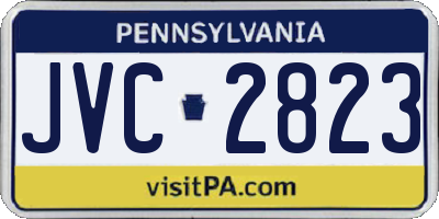 PA license plate JVC2823