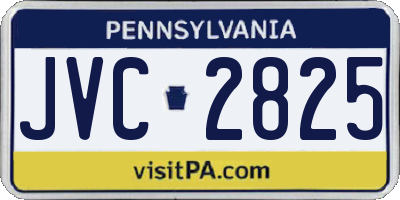 PA license plate JVC2825