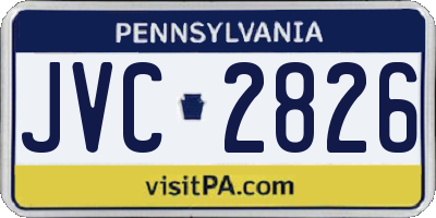 PA license plate JVC2826