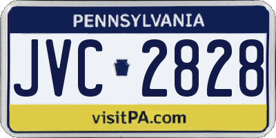 PA license plate JVC2828