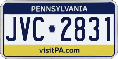 PA license plate JVC2831