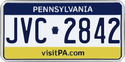PA license plate JVC2842