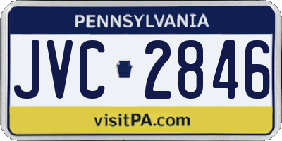 PA license plate JVC2846