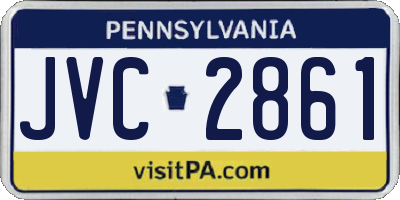 PA license plate JVC2861