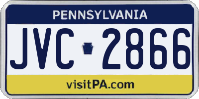 PA license plate JVC2866