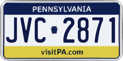 PA license plate JVC2871