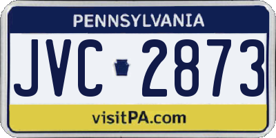 PA license plate JVC2873