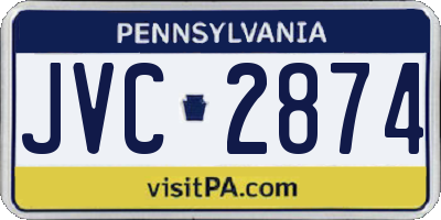 PA license plate JVC2874