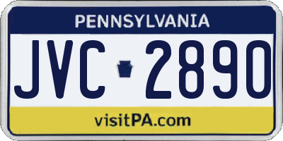 PA license plate JVC2890