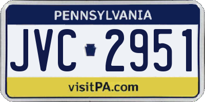 PA license plate JVC2951