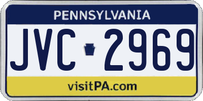PA license plate JVC2969