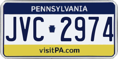 PA license plate JVC2974
