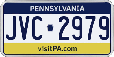 PA license plate JVC2979
