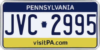 PA license plate JVC2995