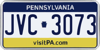 PA license plate JVC3073