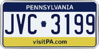 PA license plate JVC3199
