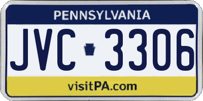 PA license plate JVC3306