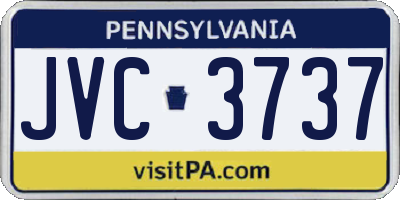 PA license plate JVC3737